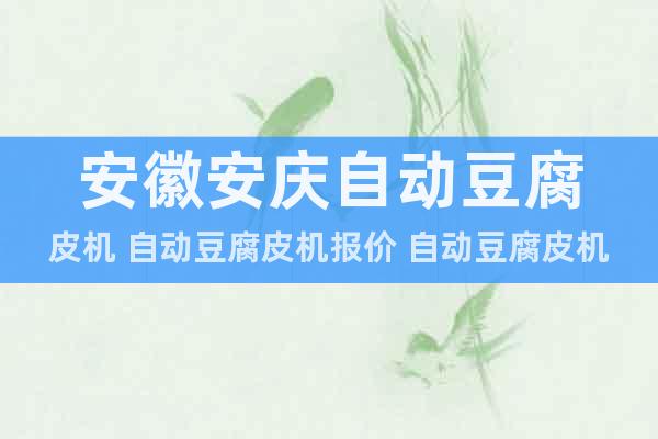 安徽安慶自動豆腐皮機 自動豆腐皮機報價 自動豆腐皮機廠家