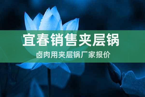宜春銷售夾層鍋 鹵肉用夾層鍋廠家報價