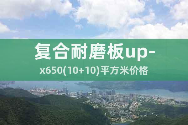 復(fù)合耐磨板up-x650(10+10)平方米價格