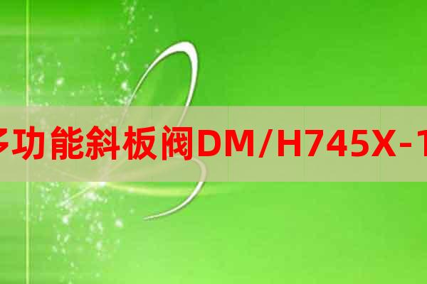 多功能斜板阀DM/H745X-16