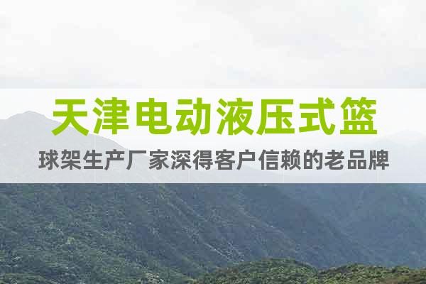 天津電動(dòng)液壓式籃球架生產(chǎn)廠家深得客戶信賴的老品牌