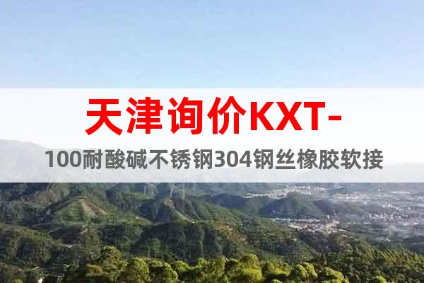 天津询价KXT-100耐酸碱不锈钢304钢丝橡胶软接头