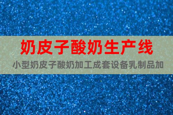 奶皮子酸奶生產(chǎn)線 小型奶皮子酸奶加工成套設備乳制品加工設備