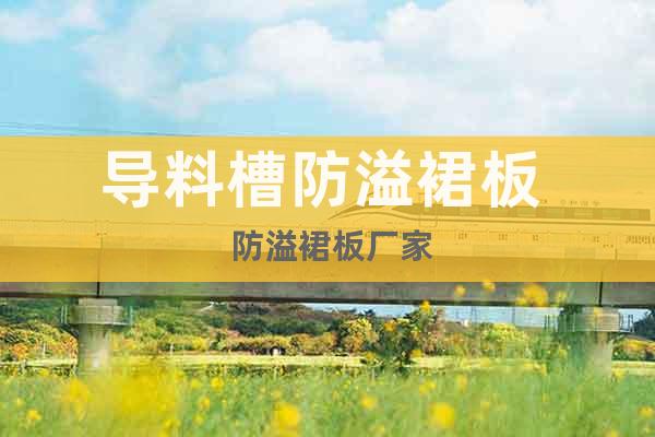 導(dǎo)料槽防溢裙板  防溢裙板廠家