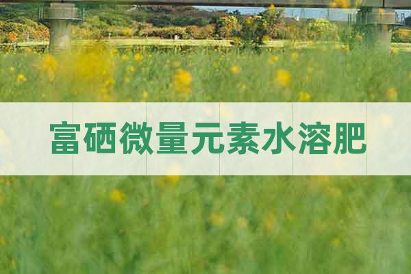 富硒微量元素水溶肥