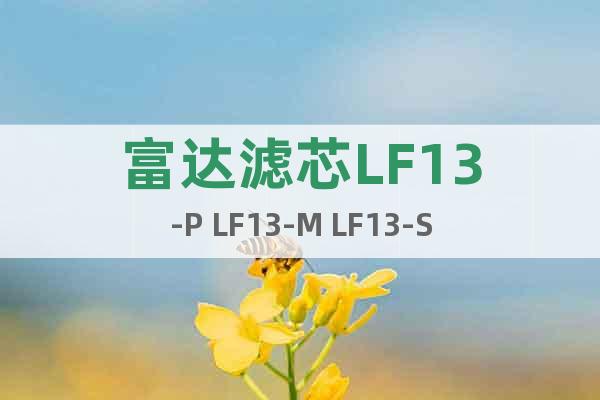 富達濾芯LF13-P LF13-M LF13-S