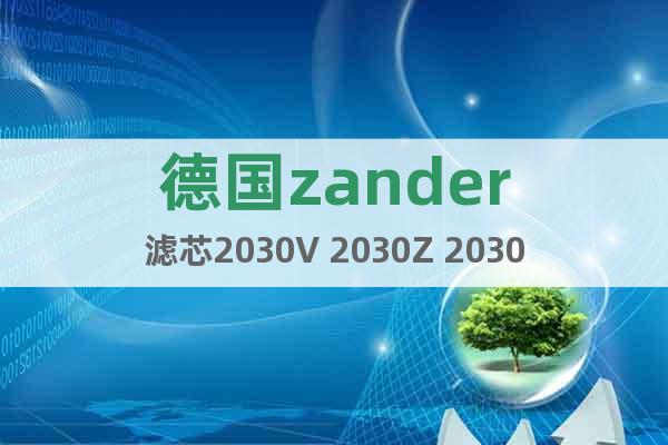 德国zander滤芯2030V 2030Z 2030Y