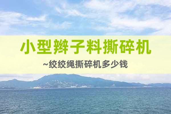 小型辮子料撕碎機(jī)~絞絞繩撕碎機(jī)多少錢