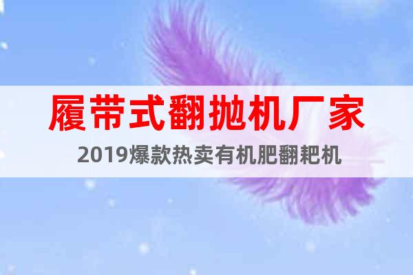 履帶式翻拋機廠家 2019爆款熱賣有機肥翻耙機