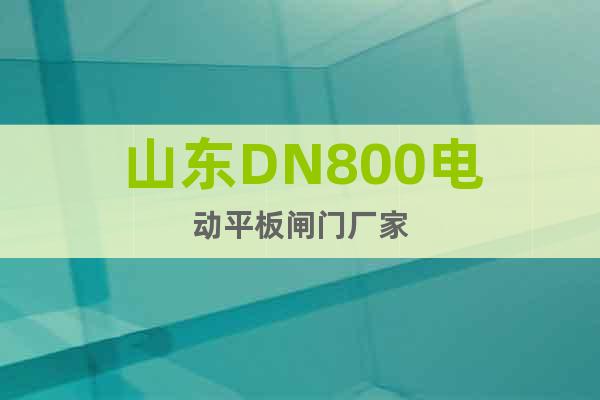 山東DN800電動平板閘門廠家