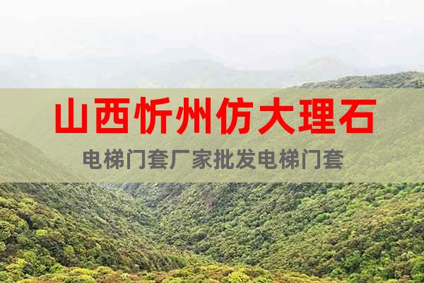 山西忻州仿大理石電梯門套廠家批發(fā)電梯門套