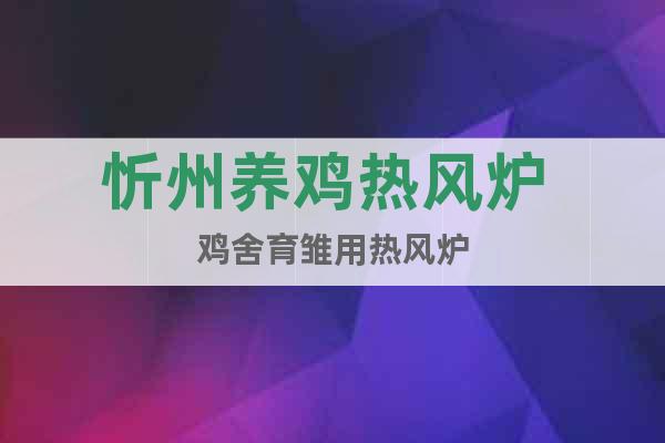 忻州養(yǎng)雞熱風(fēng)爐 雞舍育雛用熱風(fēng)爐