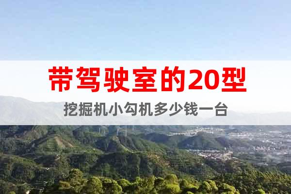帶駕駛室的20型挖掘機(jī)小勾機(jī)多少錢一臺(tái)