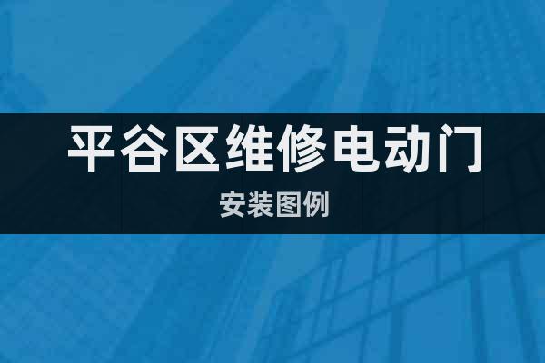 平谷區(qū)維修電動(dòng)門安裝圖例