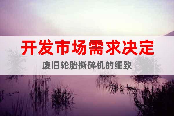 開發(fā)市場需求決定廢舊輪胎撕碎機的細致