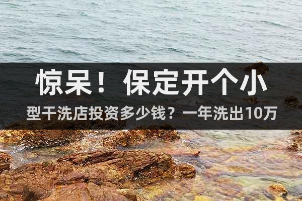 驚呆!保定開個小型干洗店投資多少錢?一年洗出10萬