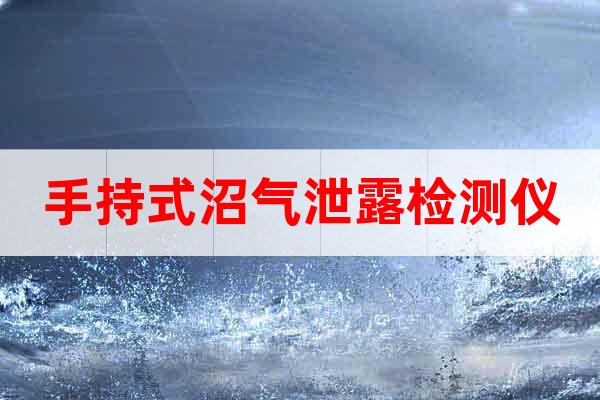手持式沼氣泄露檢測(cè)儀