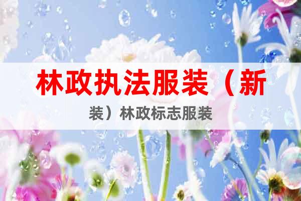 林政執法服裝（新裝）林政標志服裝