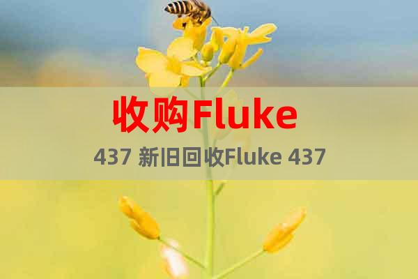 收购Fluke 437 新旧回收Fluke 437