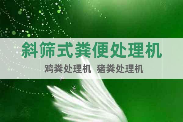 斜篩式糞便處理機(jī)  雞糞處理機(jī)  豬糞處理機(jī)