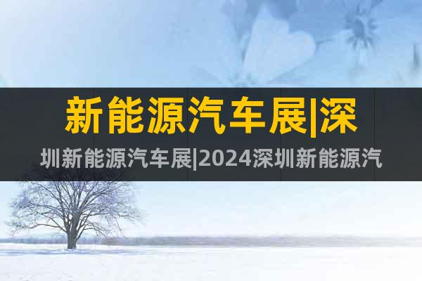 新能源汽車(chē)展|深圳新能源汽車(chē)展|2024深圳新能源汽車(chē)展會(huì)