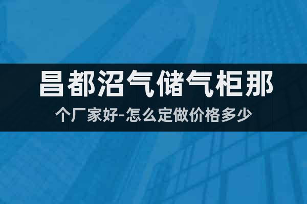 昌都沼氣儲氣柜那個廠家好-怎么定做價格多少