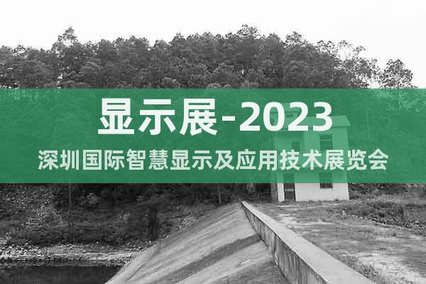 显示展-2023深圳国际智慧显示及应用技术展览会