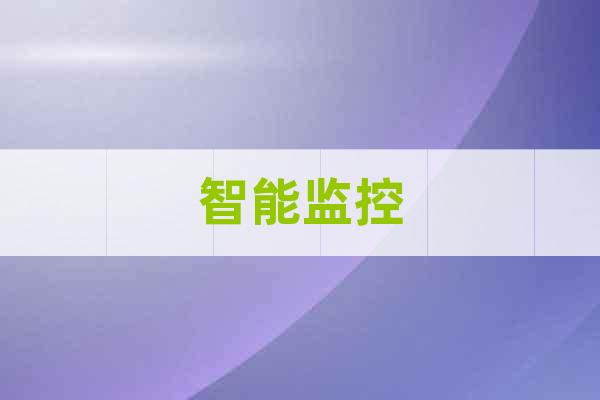 智能監(jiān)控