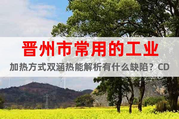 晉州市常用的工業(yè)加熱方式雙涵熱能解析有什么缺陷？CD11EP