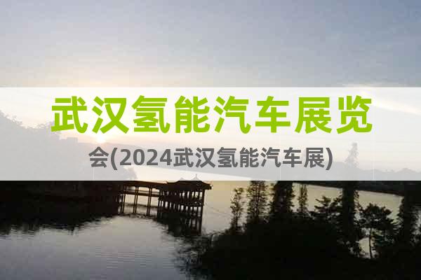武漢氫能汽車展覽會(2024武漢氫能汽車展)