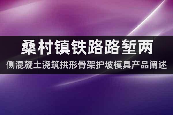 桑村鎮(zhèn)鐵路路塹兩側(cè)混凝土澆筑拱形骨架護坡模具產(chǎn)品闡述