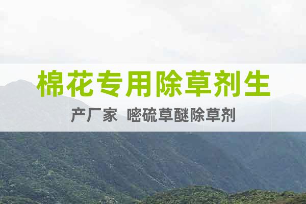棉花專用除草劑生產(chǎn)廠家  嘧硫草醚除草劑