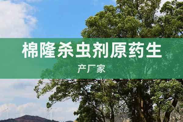 棉隆殺蟲劑原藥生產(chǎn)廠家