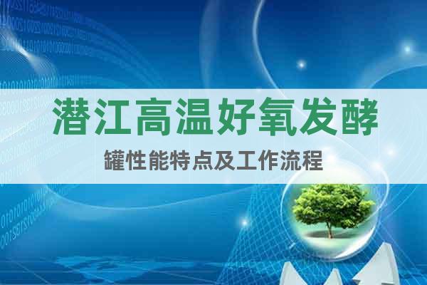 潛江高溫好氧發(fā)酵罐性能特點(diǎn)及工作流程