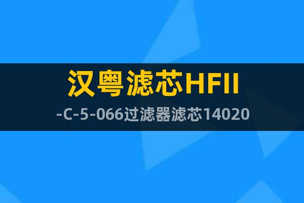 汉粤滤芯HFII-C-5-066过滤器滤芯140201810