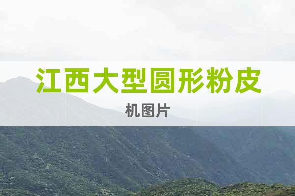 江西大型圓形粉皮機圖片