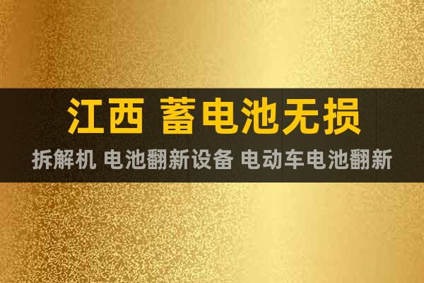 江西 蓄電池?zé)o損拆解機 電池翻新設(shè)備 電動車電池翻新設(shè)備