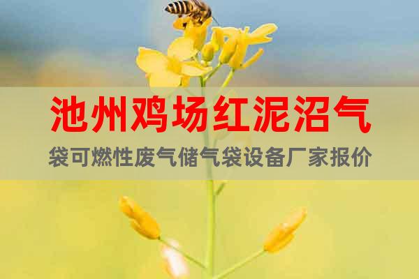 池州雞場(chǎng)紅泥沼氣袋可燃性廢氣儲(chǔ)氣袋設(shè)備廠家報(bào)價(jià)