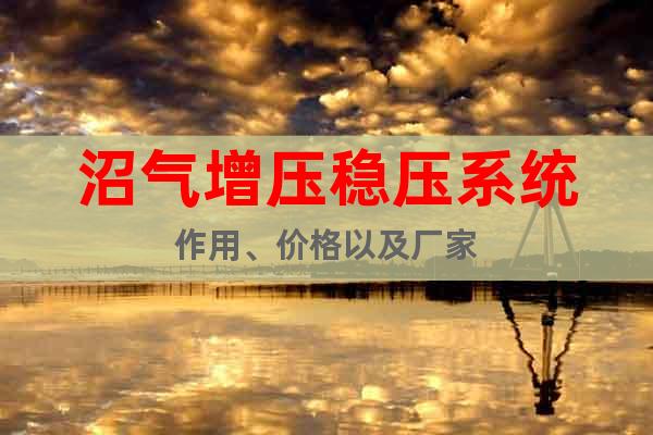 沼氣增壓穩(wěn)壓系統(tǒng)作用、價格以及廠家