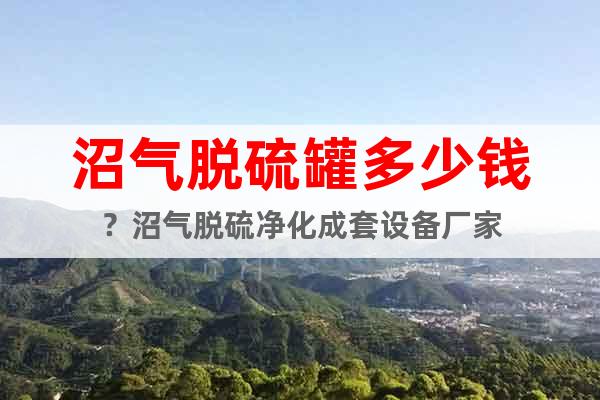 沼氣脫硫罐多少錢？沼氣脫硫凈化成套設(shè)備廠家