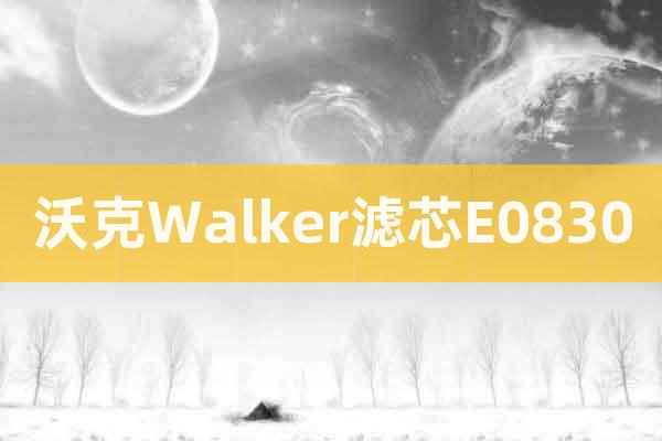 沃克Walker滤芯E0830