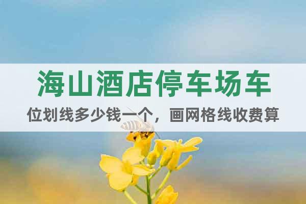 海山酒店停車場(chǎng)車位劃線多少錢一個(gè)，畫網(wǎng)格線收費(fèi)算