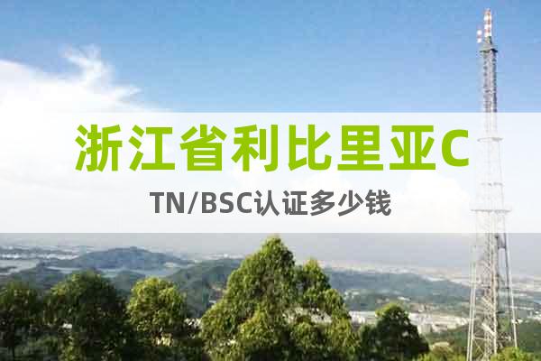 浙江省利比里亞CTN/BSC認(rèn)證多少錢
