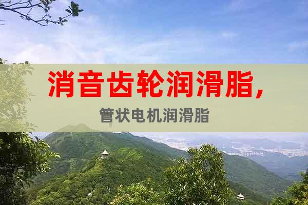 消音齒輪潤滑脂,管狀電機潤滑脂