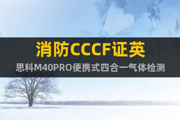 消防CCCF证英思科M40PRO便携式四合一气体检测仪