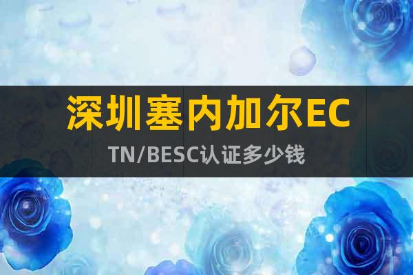 深圳塞内加尔ECTN/BESC认证多少钱