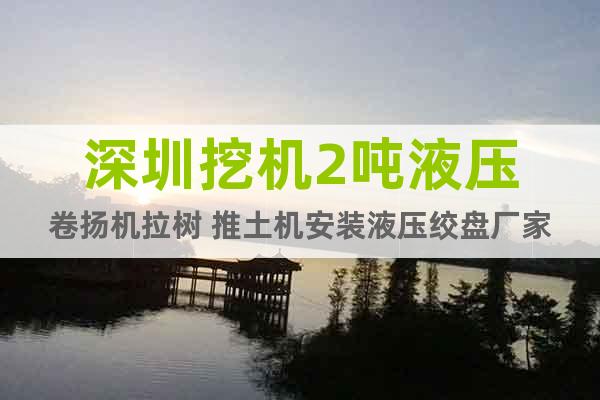深圳挖機(jī)2噸液壓卷揚(yáng)機(jī)拉樹 推土機(jī)安裝液壓絞盤廠家