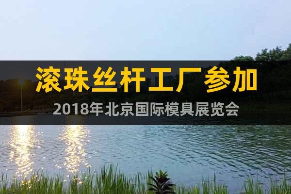 滾珠絲桿工廠參加2018年北京國際模具展覽會