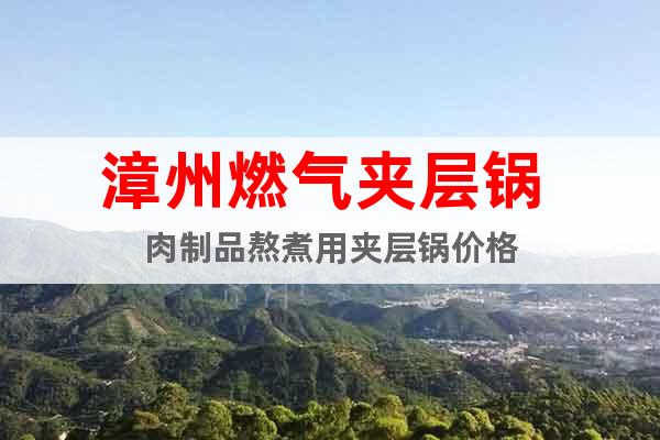 漳州燃氣夾層鍋 肉制品熬煮用夾層鍋價格