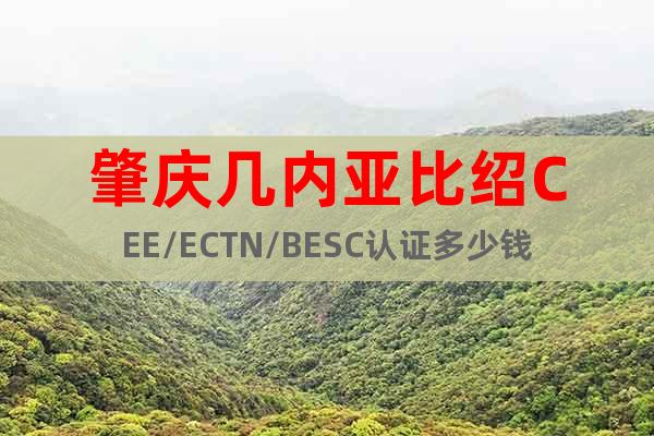 肇慶幾內(nèi)亞比紹CEE/ECTN/BESC認(rèn)證多少錢